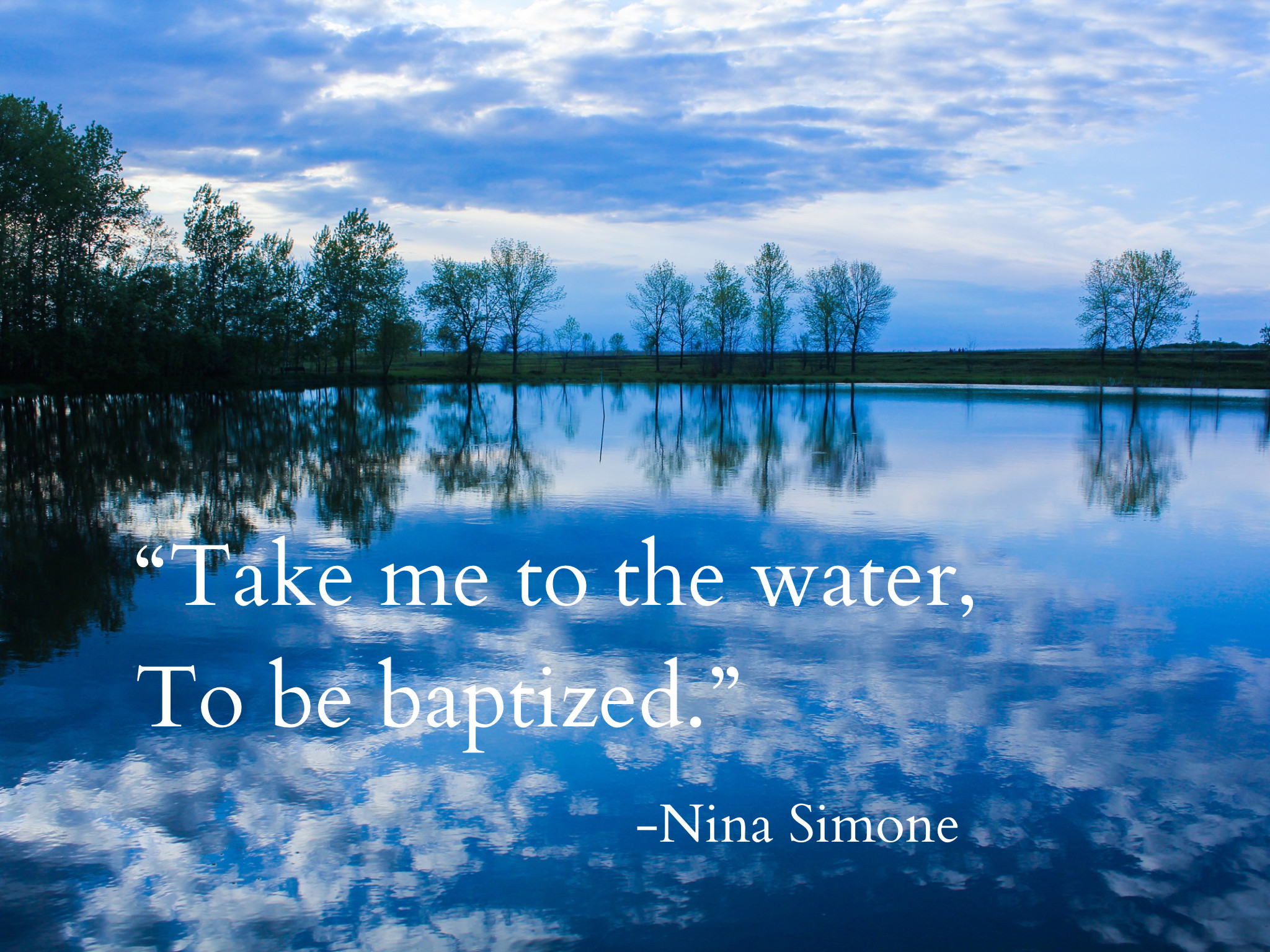 January Newsletter: Take Me to the Water